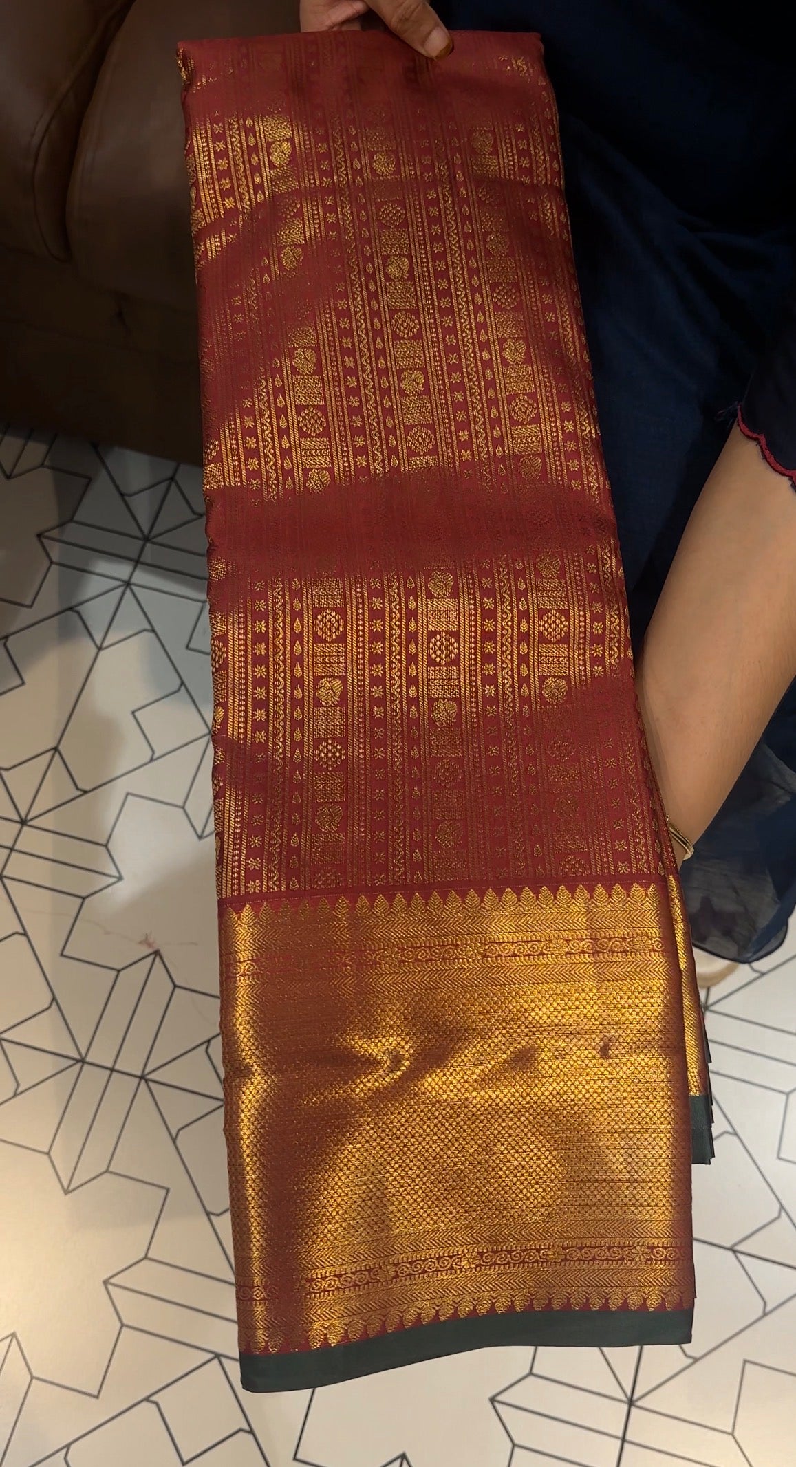 DESIGNER BROCADE SILK SAREES - IHA 32875