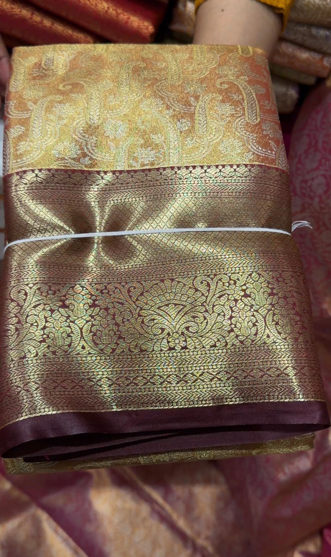 DESIGNER TISSUE KANCHIPURAM SAREES - IHA 34473