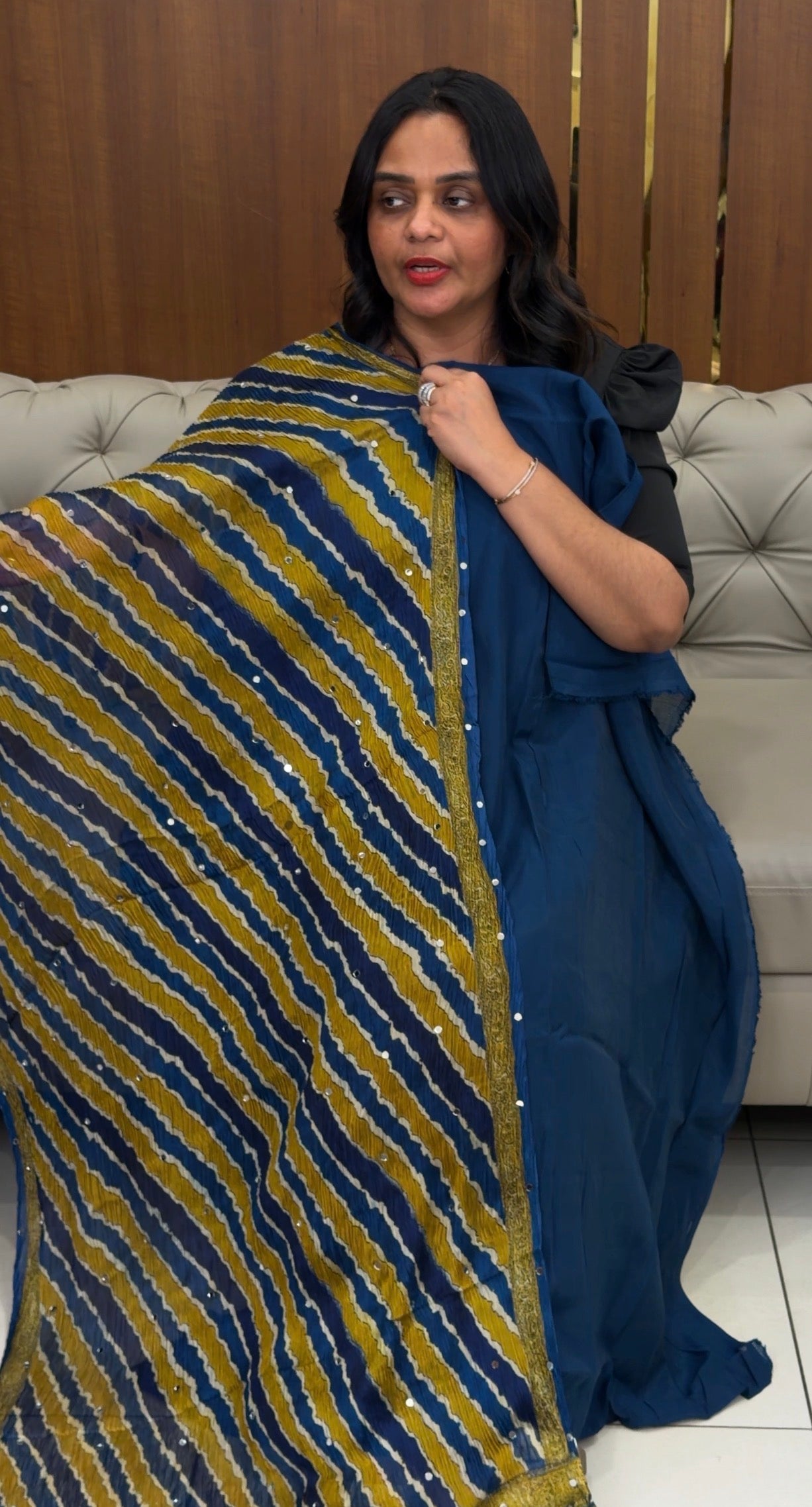 MALAI CHANDERI UNSTITCHED SALWAR SUITS - IHA 31050