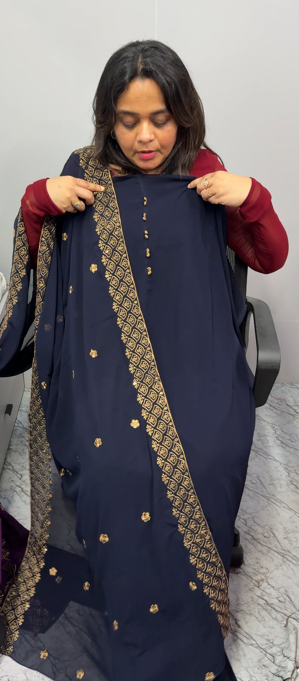 FORWARD GEORGETTE UNSTITCHED SALWAR SUITS - IHA 26940