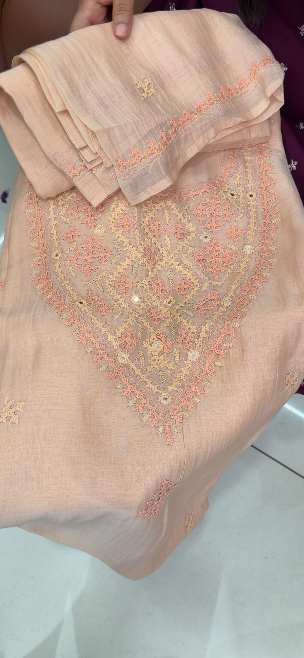 MALAI CHANDERI UNSTITCHED SALWAR SUITS - IHA 35808