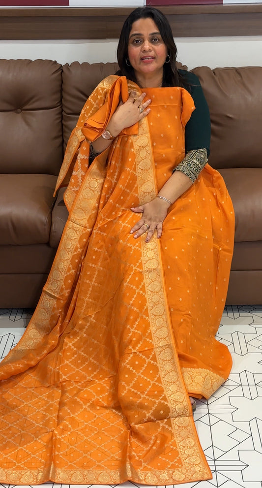 VISCOSE GEORGETTE UNSTITCHED SALWAR SUITS - IHA 27330