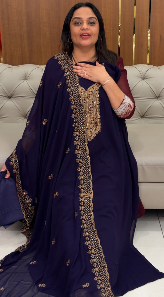BUDGET BUY UNSTITCHED SALWAR SUITS - IHA 32800