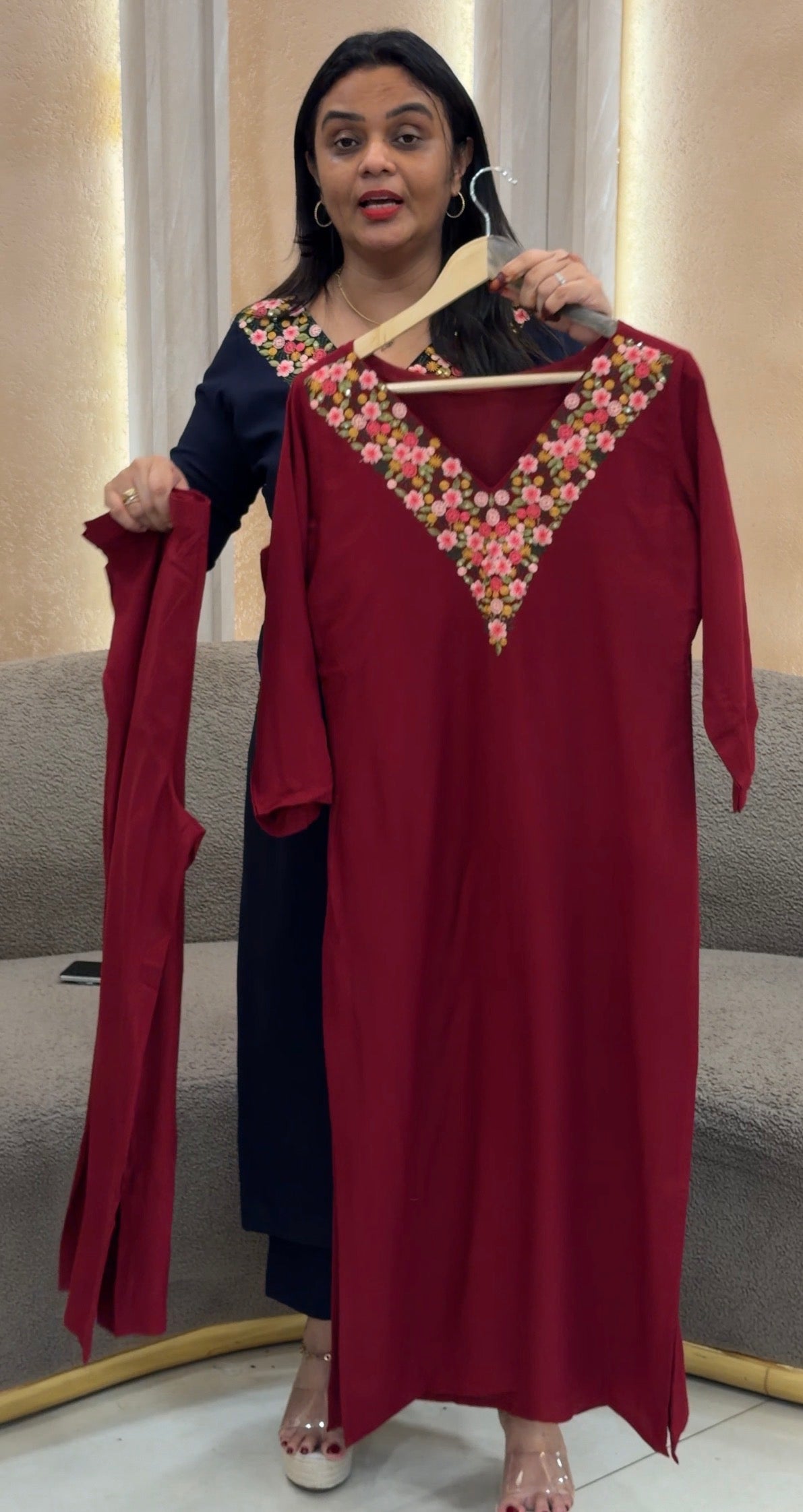IHA'S IN-HOUSE RAYON TOP AND BOTTOM - IHA 33460