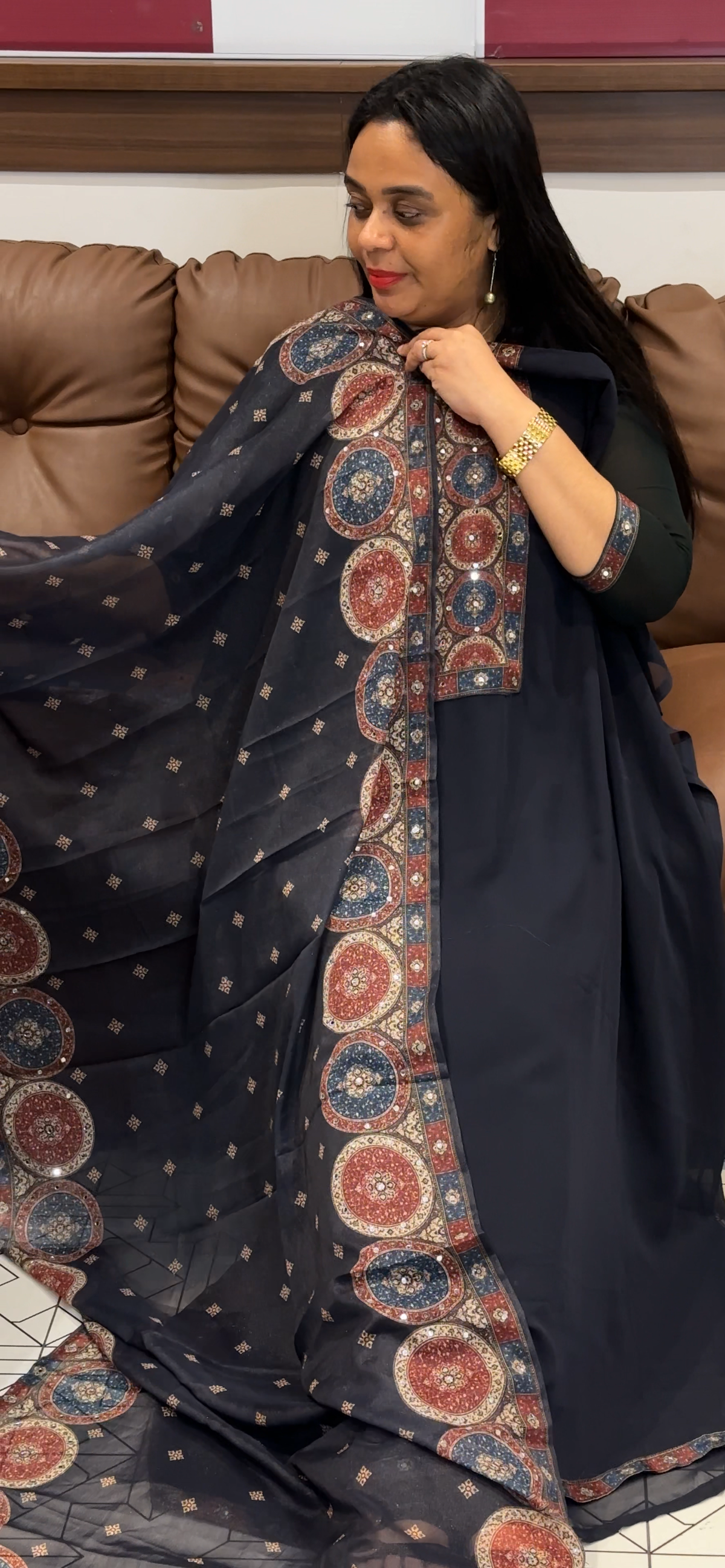 GEORGETTE UNSTTCHED SALWAR SUITS - IHA 35510