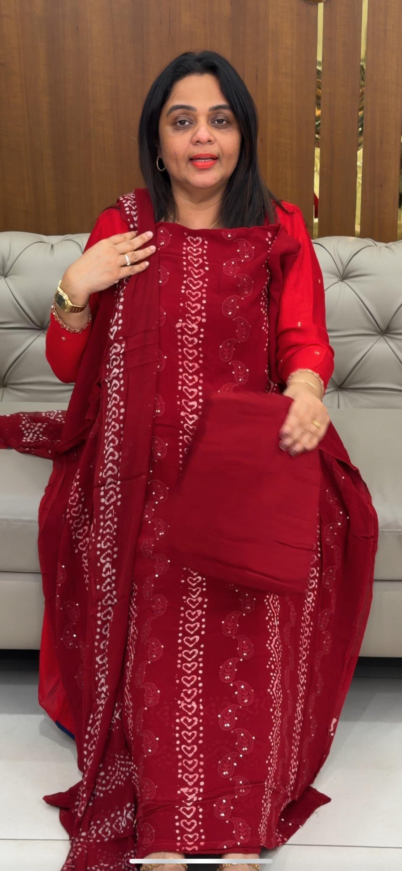 VISCOSE GEORGETTE UNSTITCHED SALWAR SUITS - IHA 29790