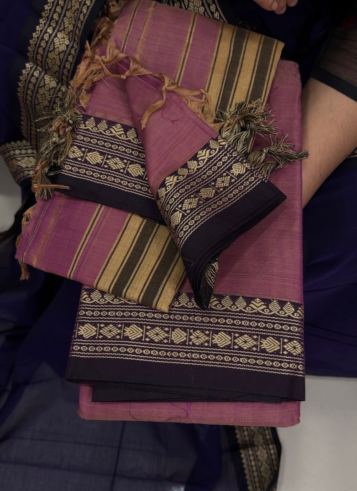 HANDLOOM COTTON UNSTITCHED SALWAR SUITS - IHA 34198