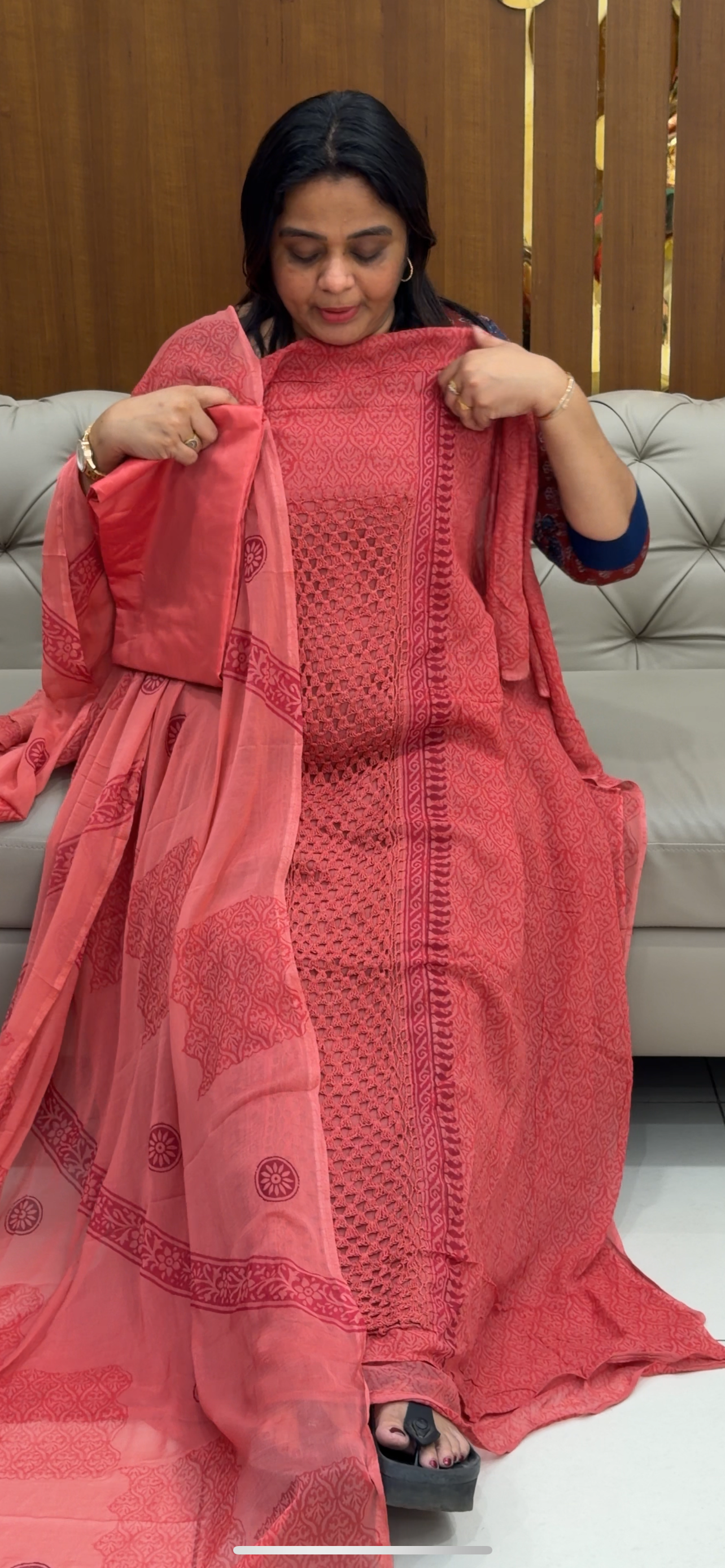 VISCOSE GEORGETTE UNSTITCHED SALWAR SUITS - IHA 28745