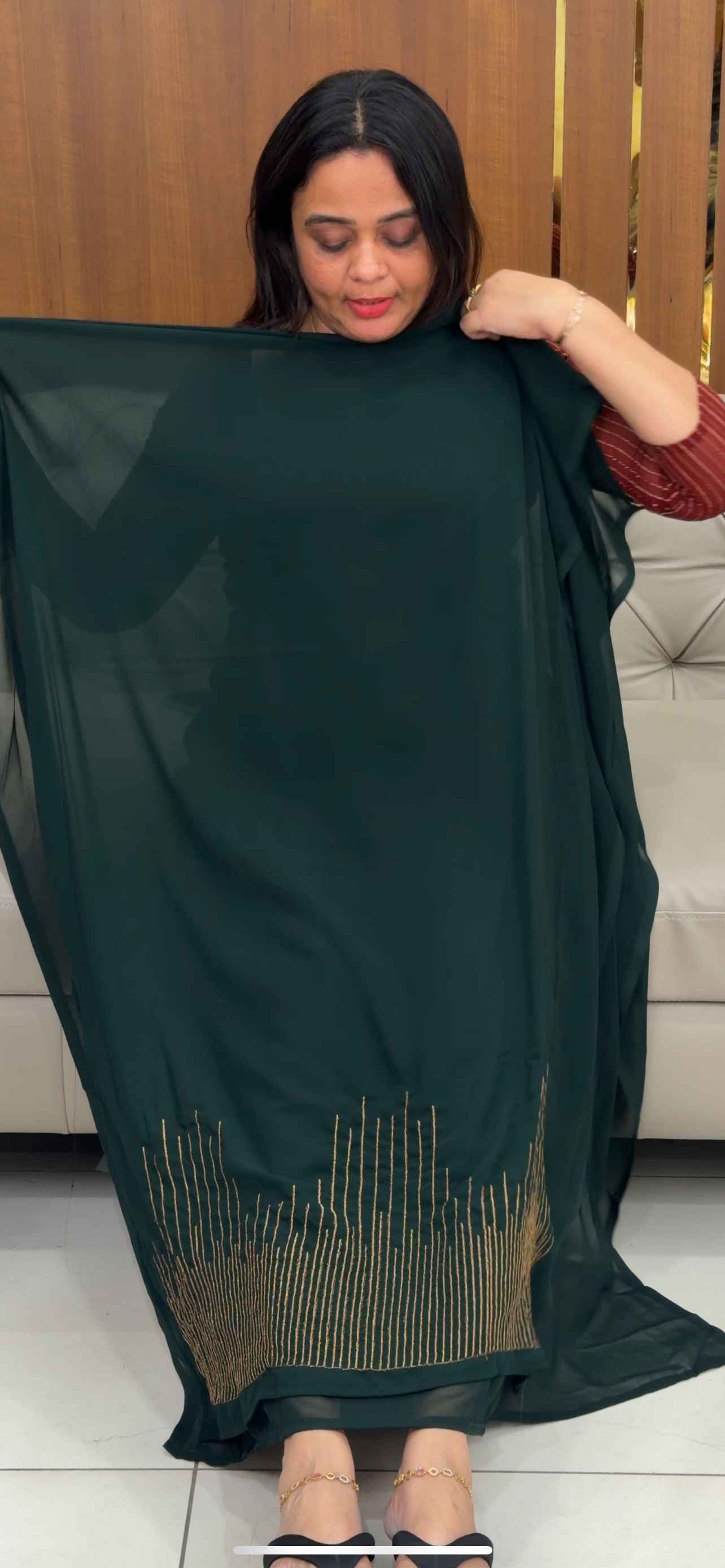 FORWARD FAUX GEORGETTE UNSTITCHED SALWAR SUITS - IHA 29240