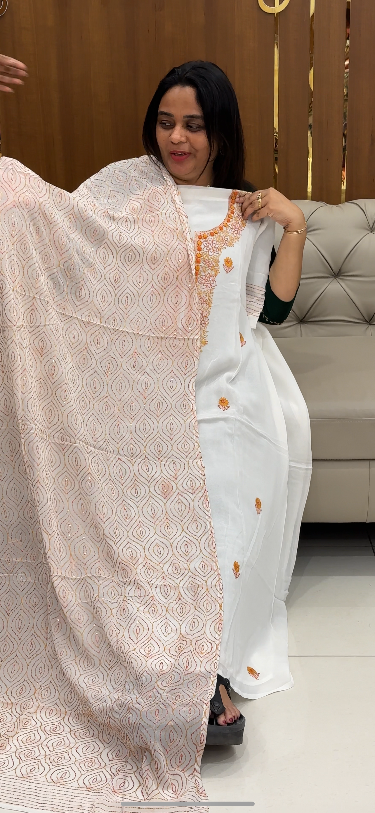 DESIGNER UNSTITCHED SALWAR SUITS - IHA 28584