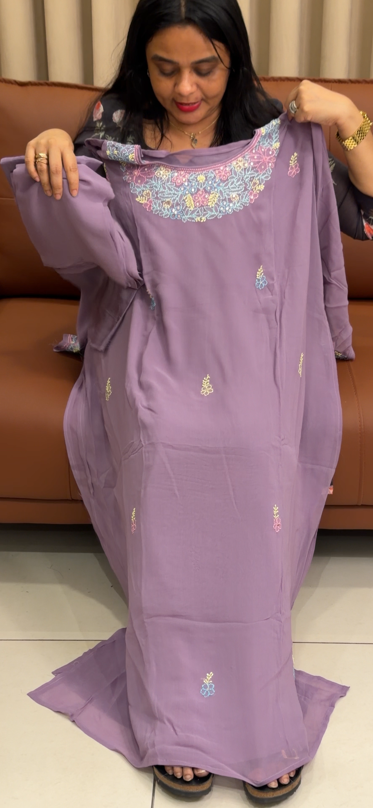 SEMI STITCHED VISCOSE GEORGETTE SALWAR SUITS - IHA 35291