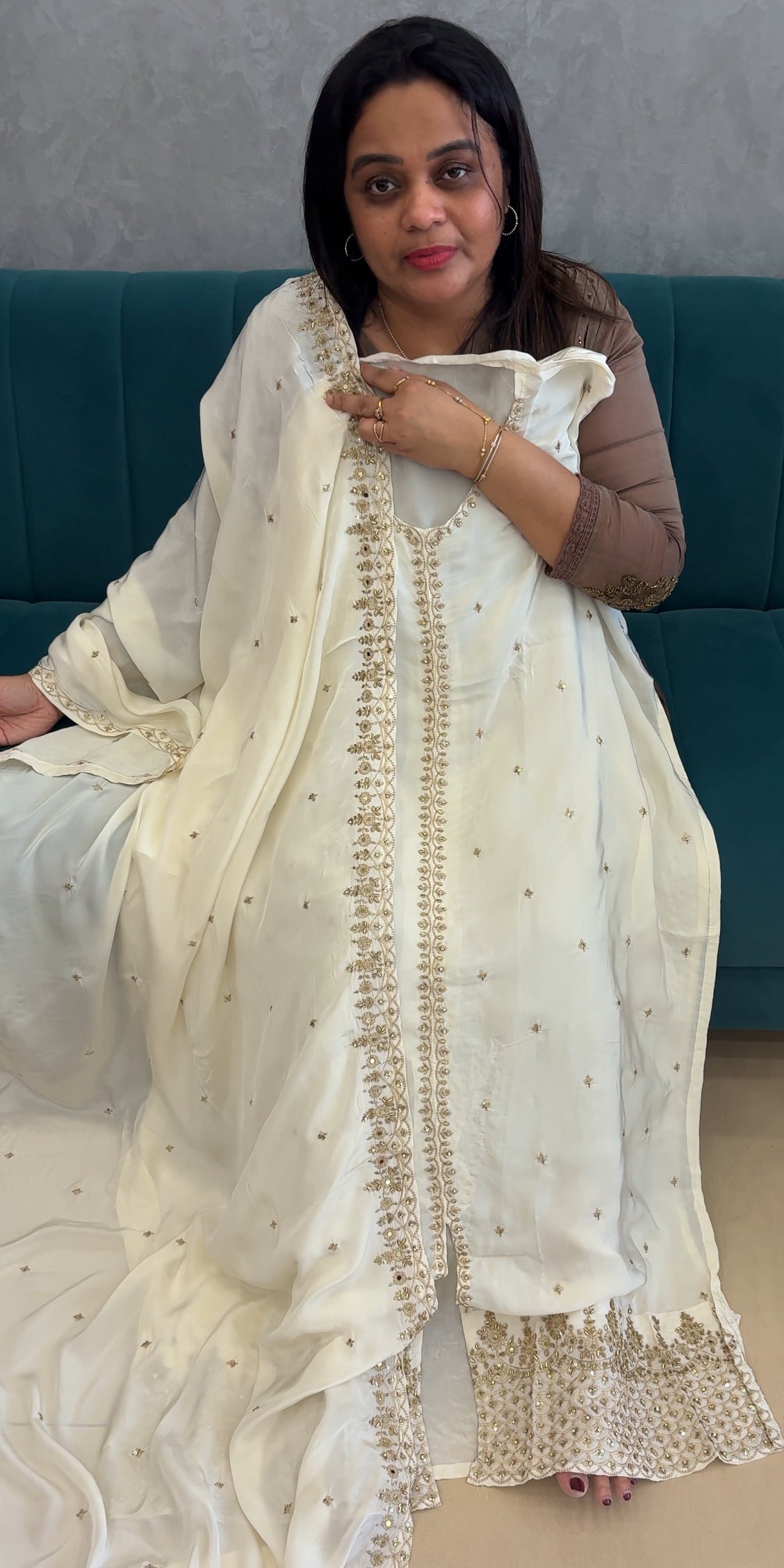 CRAPE SILK UNSTITCHED SALWAR SUITS - IHA 26823