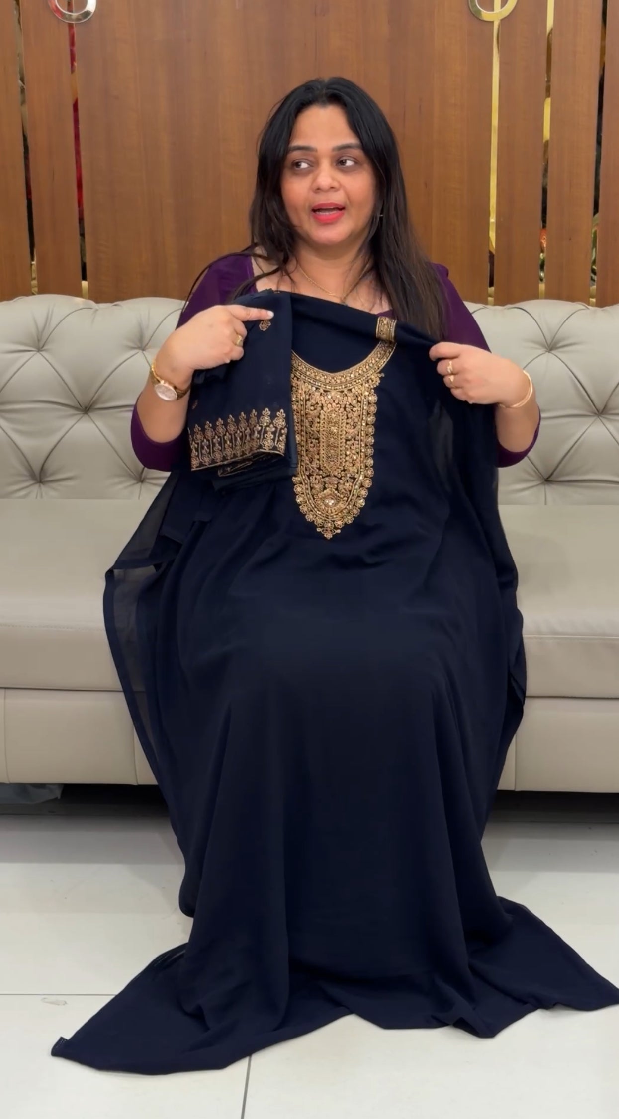 FAUX GEORGETTE UNSTITCHED SALWAR SUITS - IHA 29188