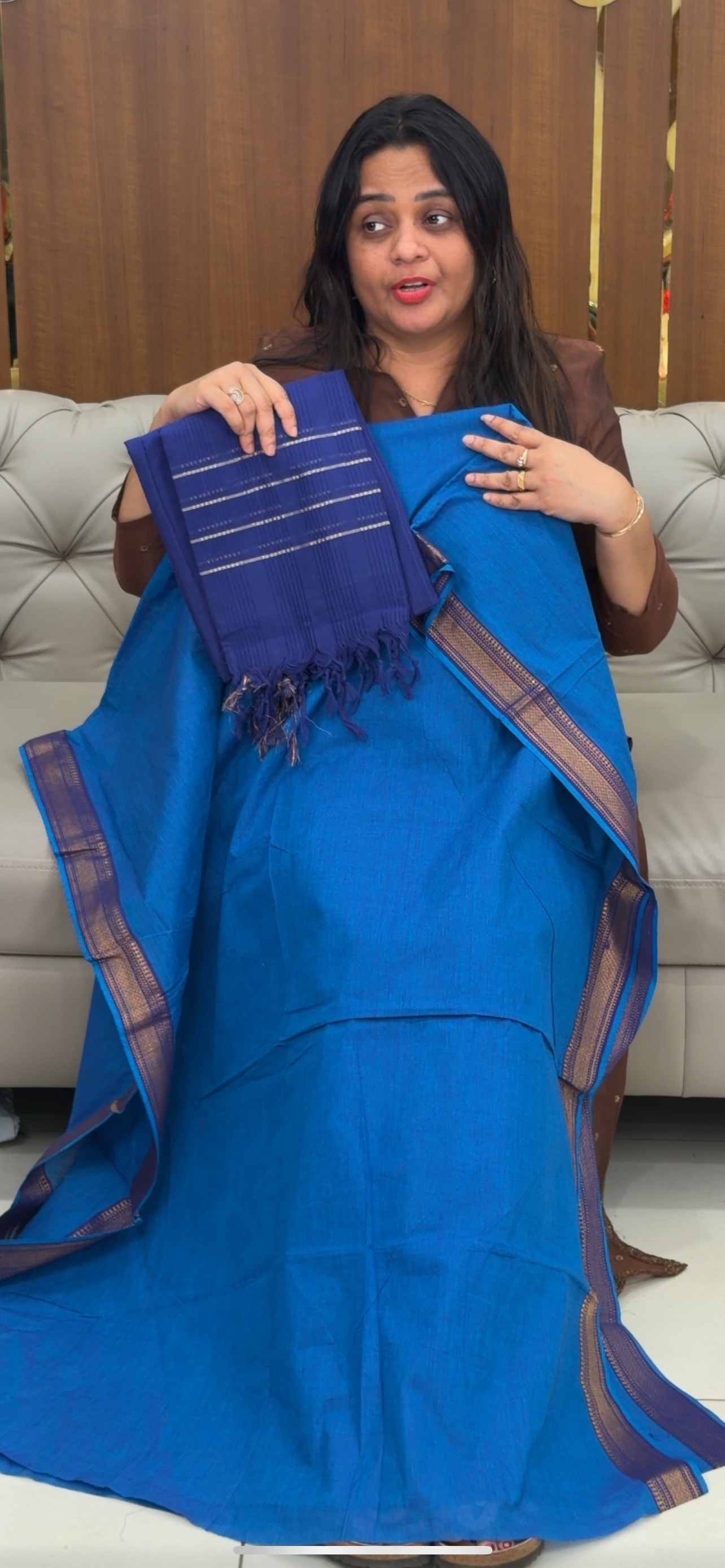 HANDLOOM COTTON UNSTITCHED SALWAR SUITS - IHA 29287