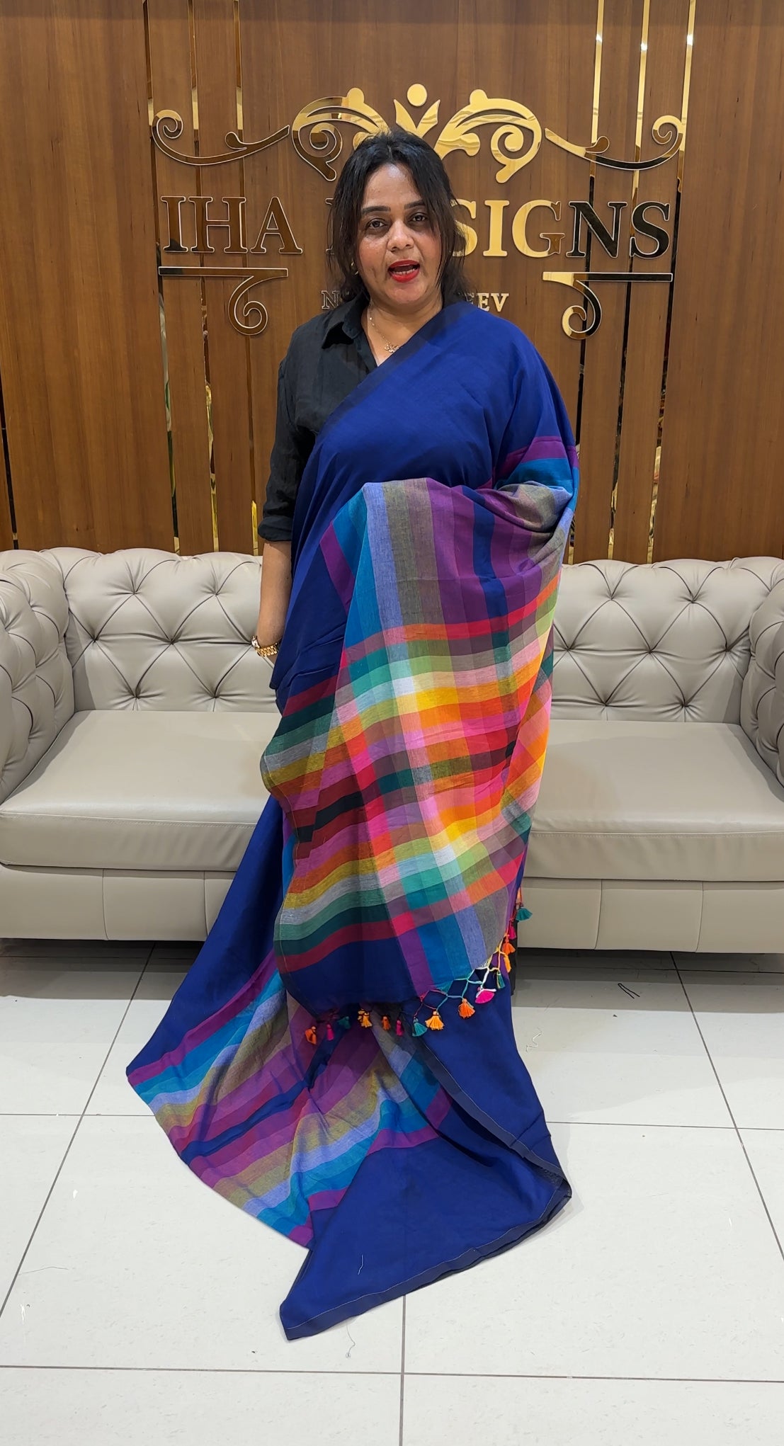 KHADDI COTTON SAREES - IHA 25071