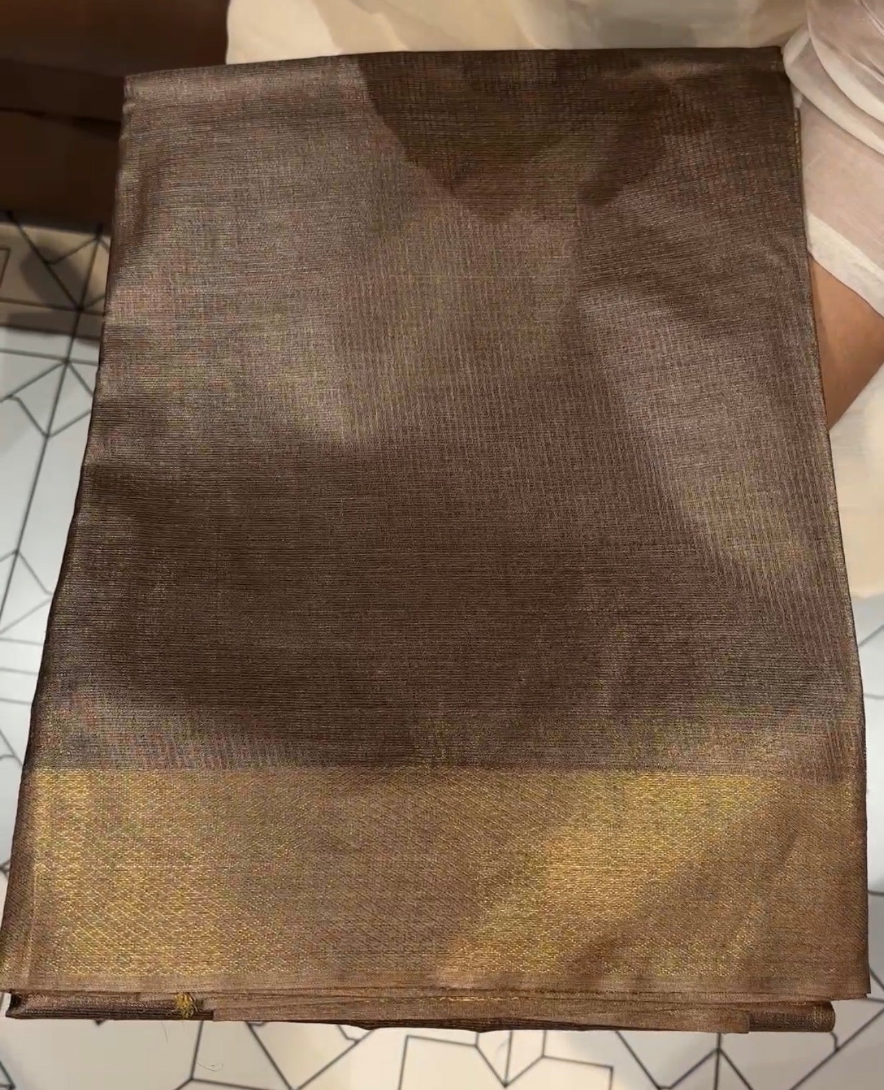 HANDLOOM TUSSUR SILK SAREES - IHA 31571