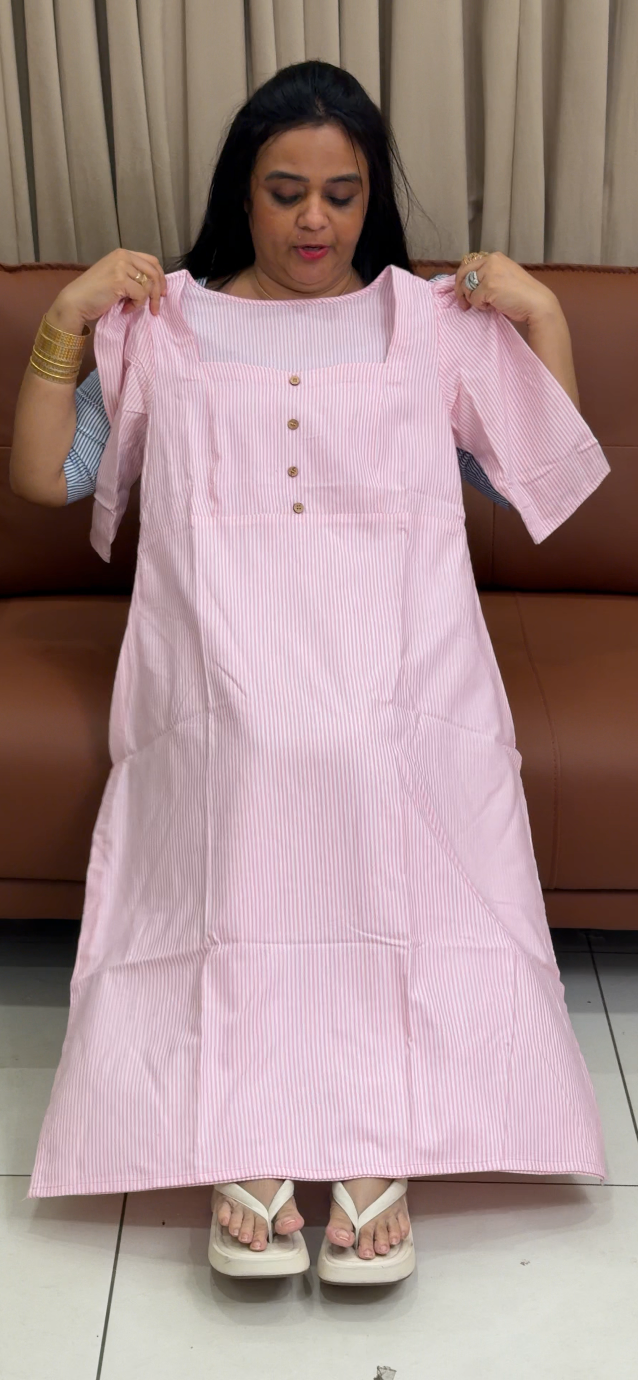 IHA'S IN-HOUSE COTTON FROCKS - IHA 34958