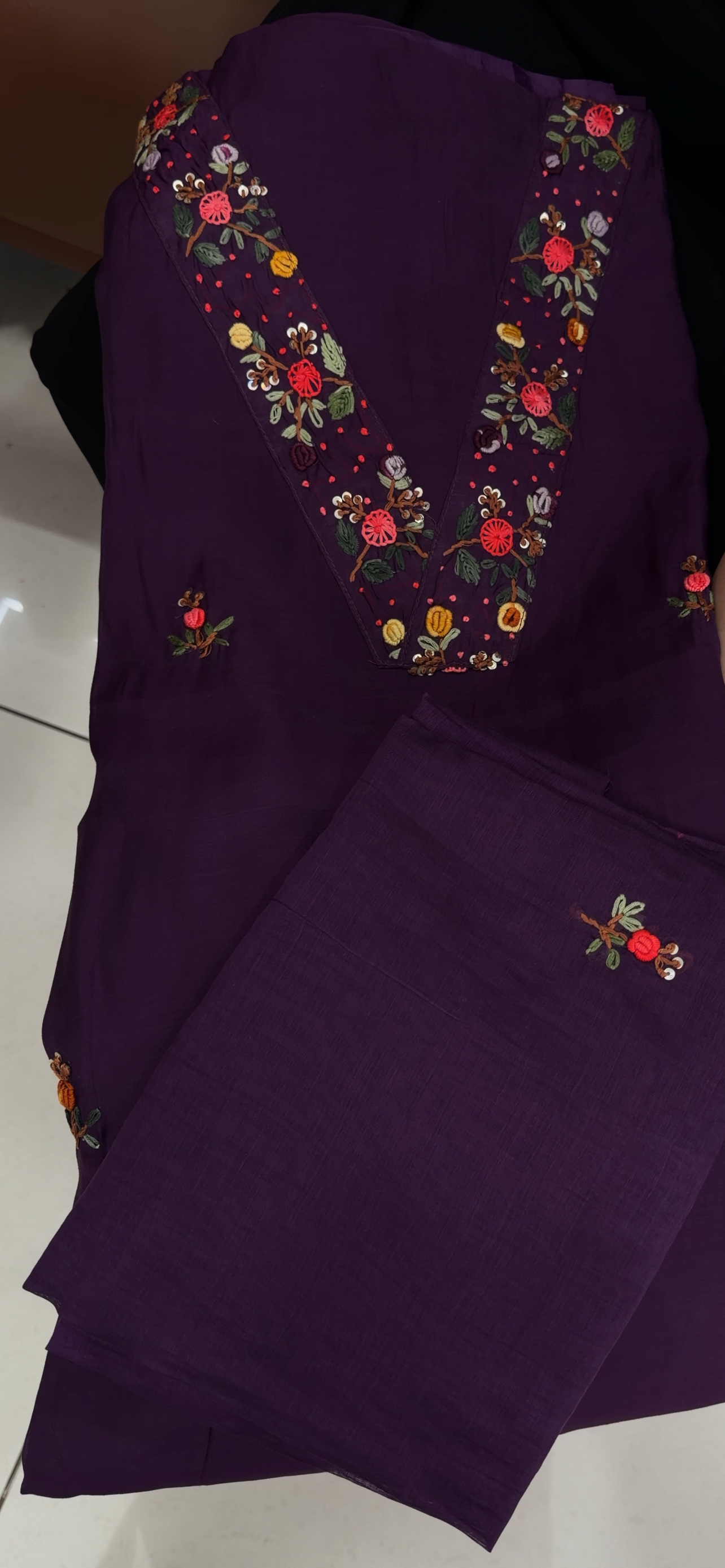 MALAI CHANDERI UNSTITCHED SALWAR SUITS - IHA 34631