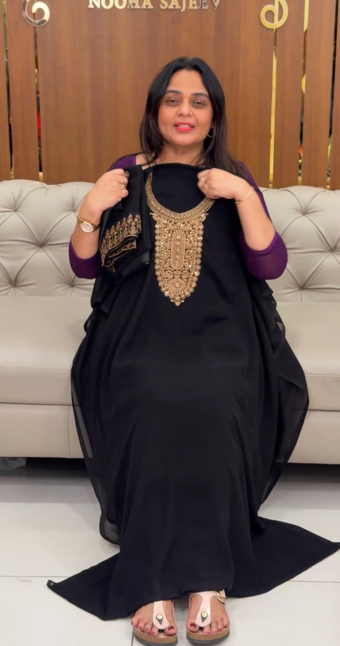 FAUX GEORGETTE UNSTITCHED SALWAR SUITS - IHA 29188