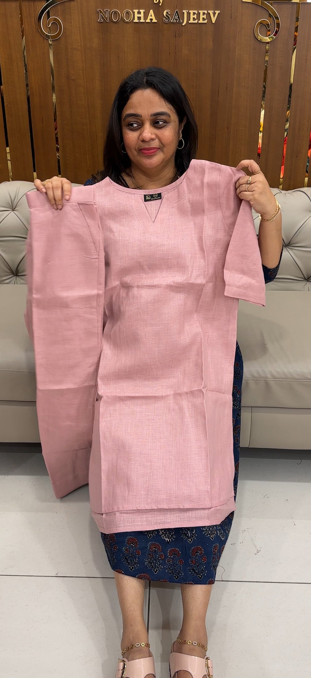 LINEN TOP AND BOTTOM - IHA 26890