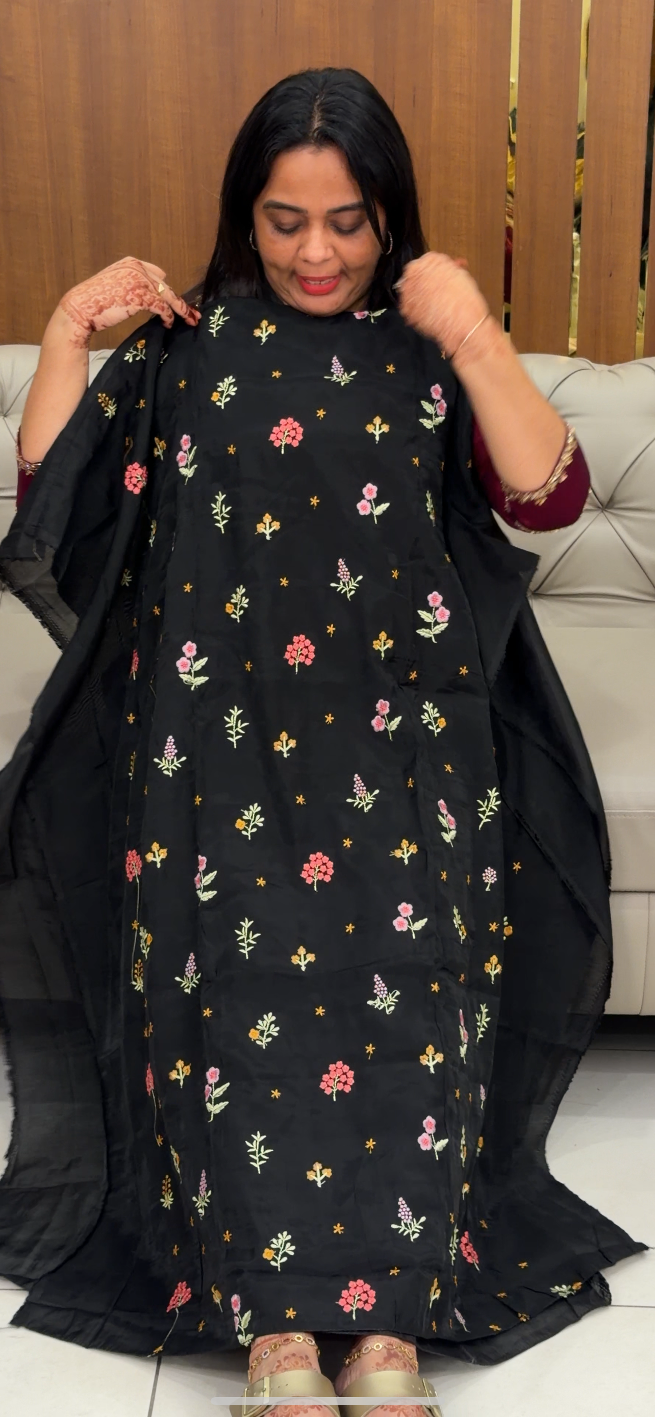 MALAI CHANDERI UNSTITCHED SALWAR SUITS - IHA 30063