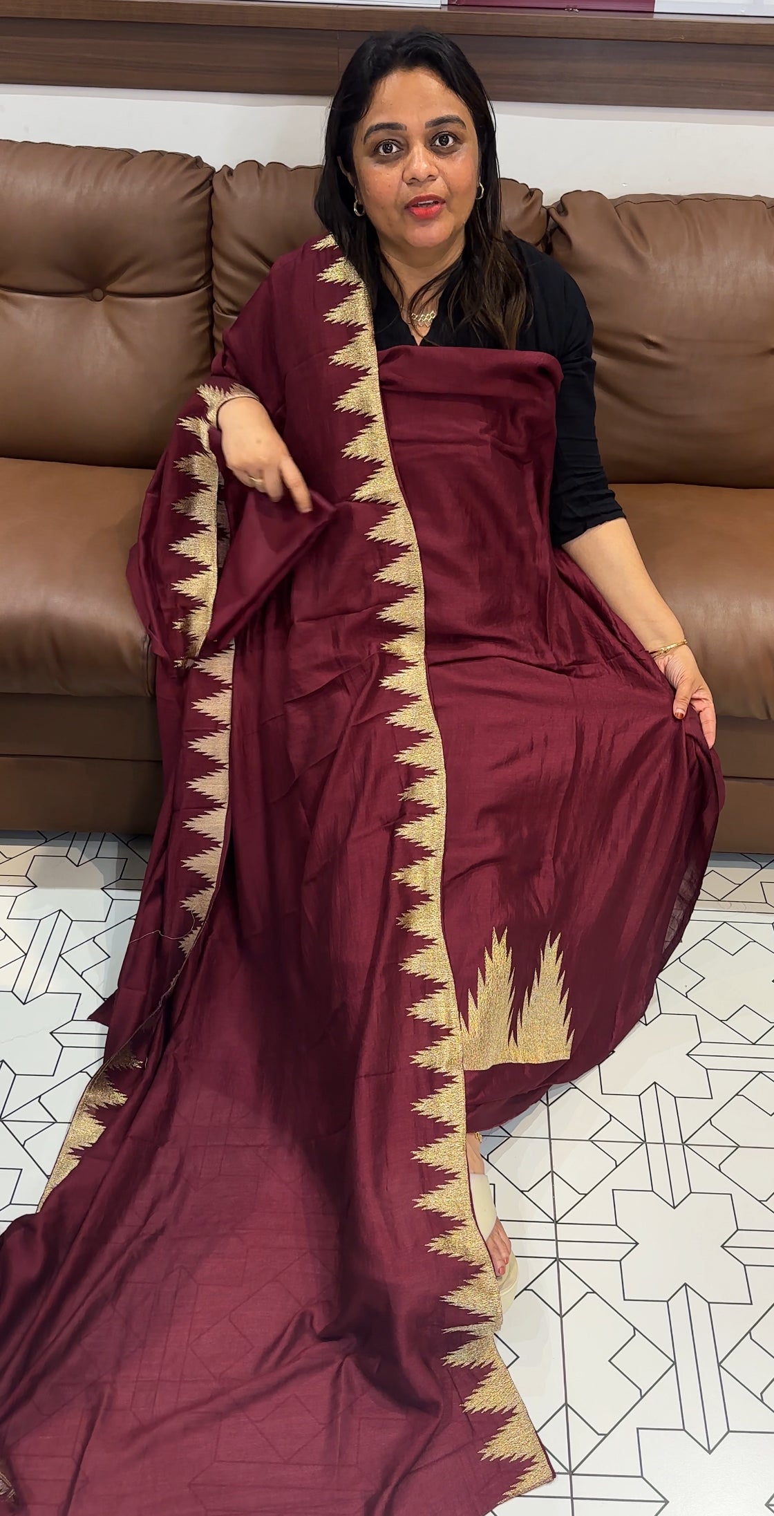 SEMI RAW SILK UNSTITCHED SALWAR SUITS - IHA 24749
