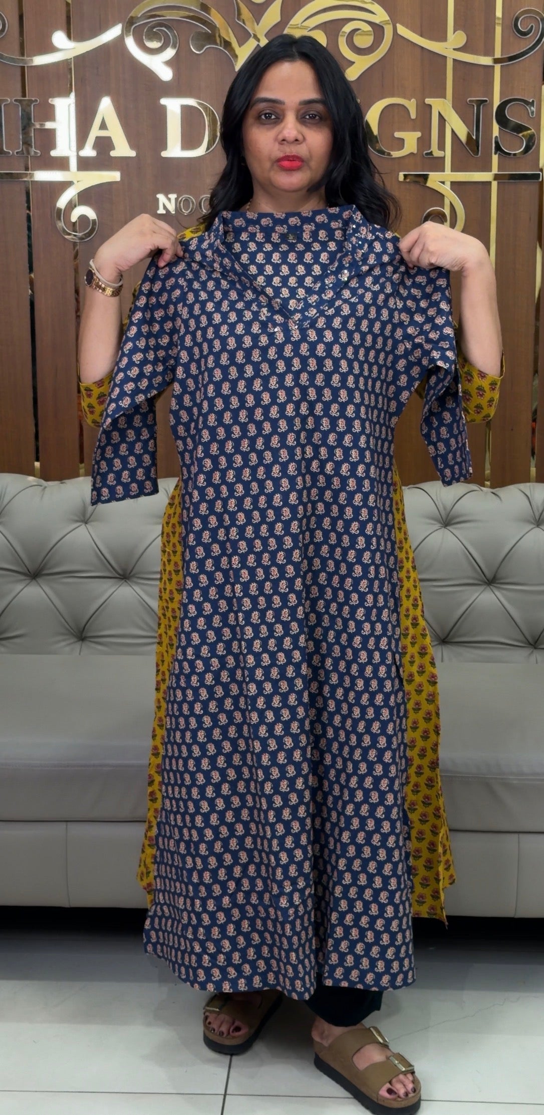 PRINTED COTTON TOPS - IHA 32522