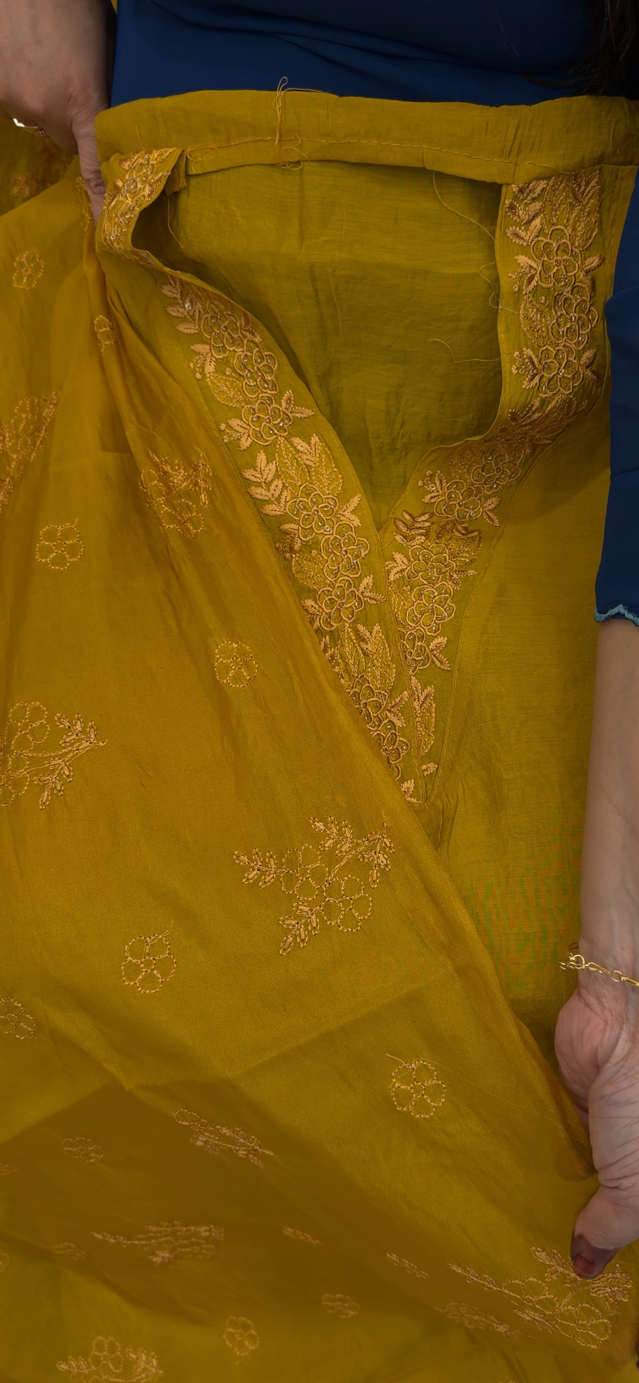 CRUSHED MUL MUL UNSTITCHED SALWAR SUITS - IHA 33087