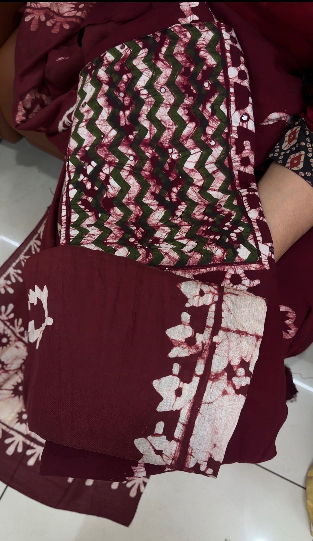 BATIK PRINTED UNSTITCHED SALWAR SUTS - IHA 34966