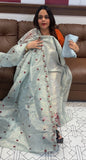 TISSUE UNSTITCHED SALWAR SUITS - IHA 16356