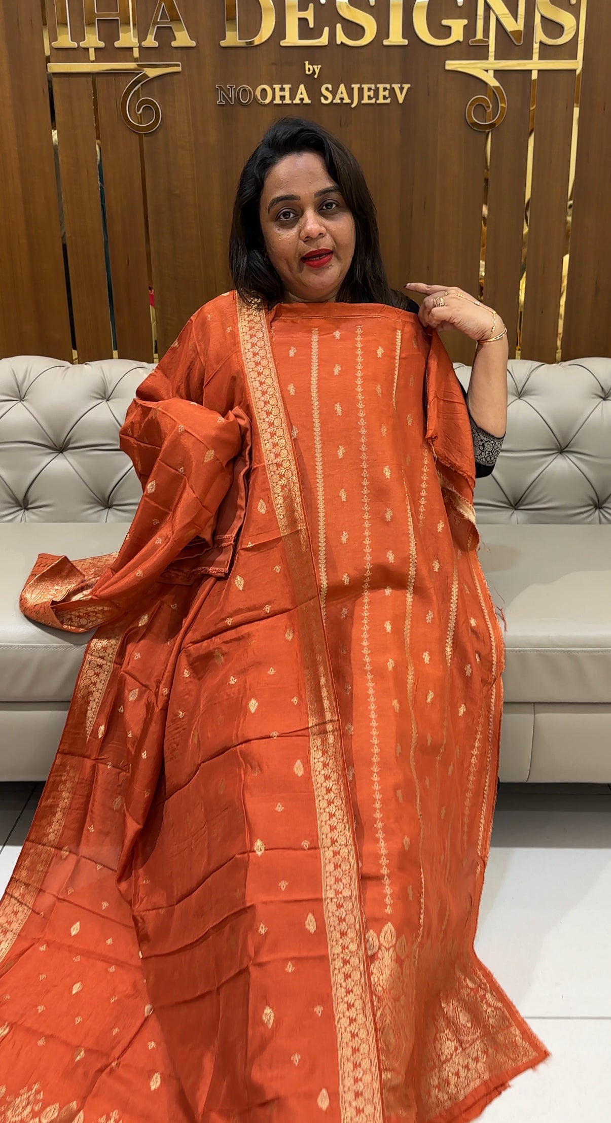 BANARASI UNSTITCHED SALWAR SUITS - IHA 24957