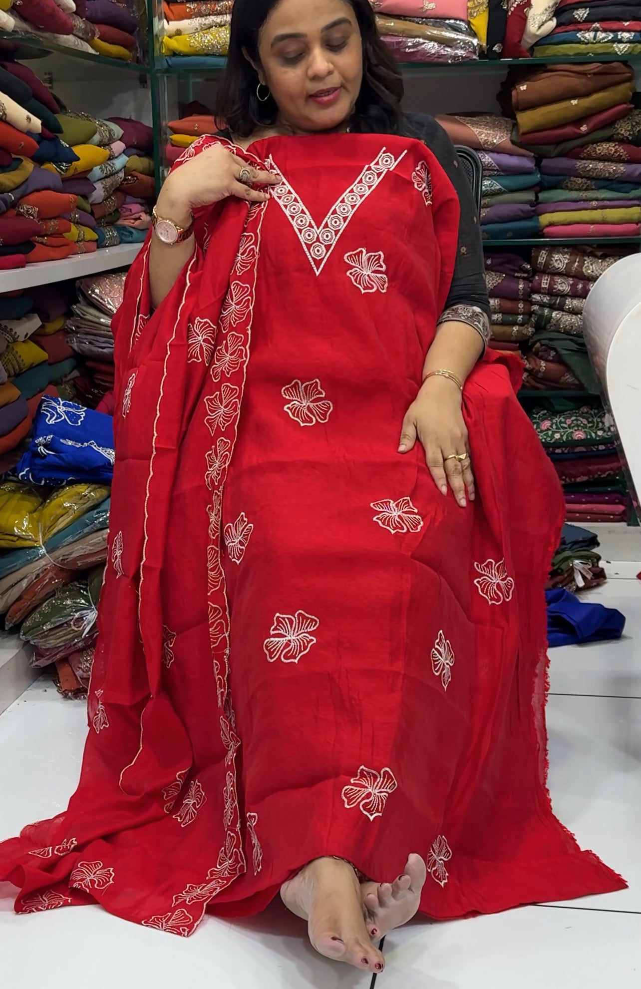 FORWARD UNSTITCHED SALWAR SUITS - IHA 28812