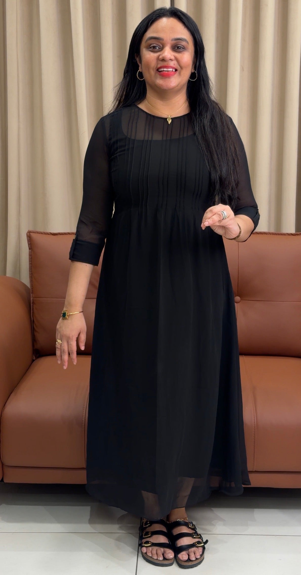 IHA'S IN-HOUSE GEORGETTE FROCKS - IHA 35214