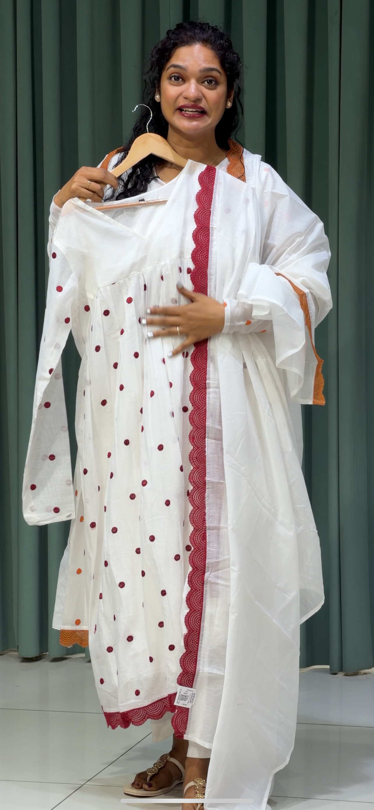 CHANDERI TOP AND DUPATTA - IHA  30801