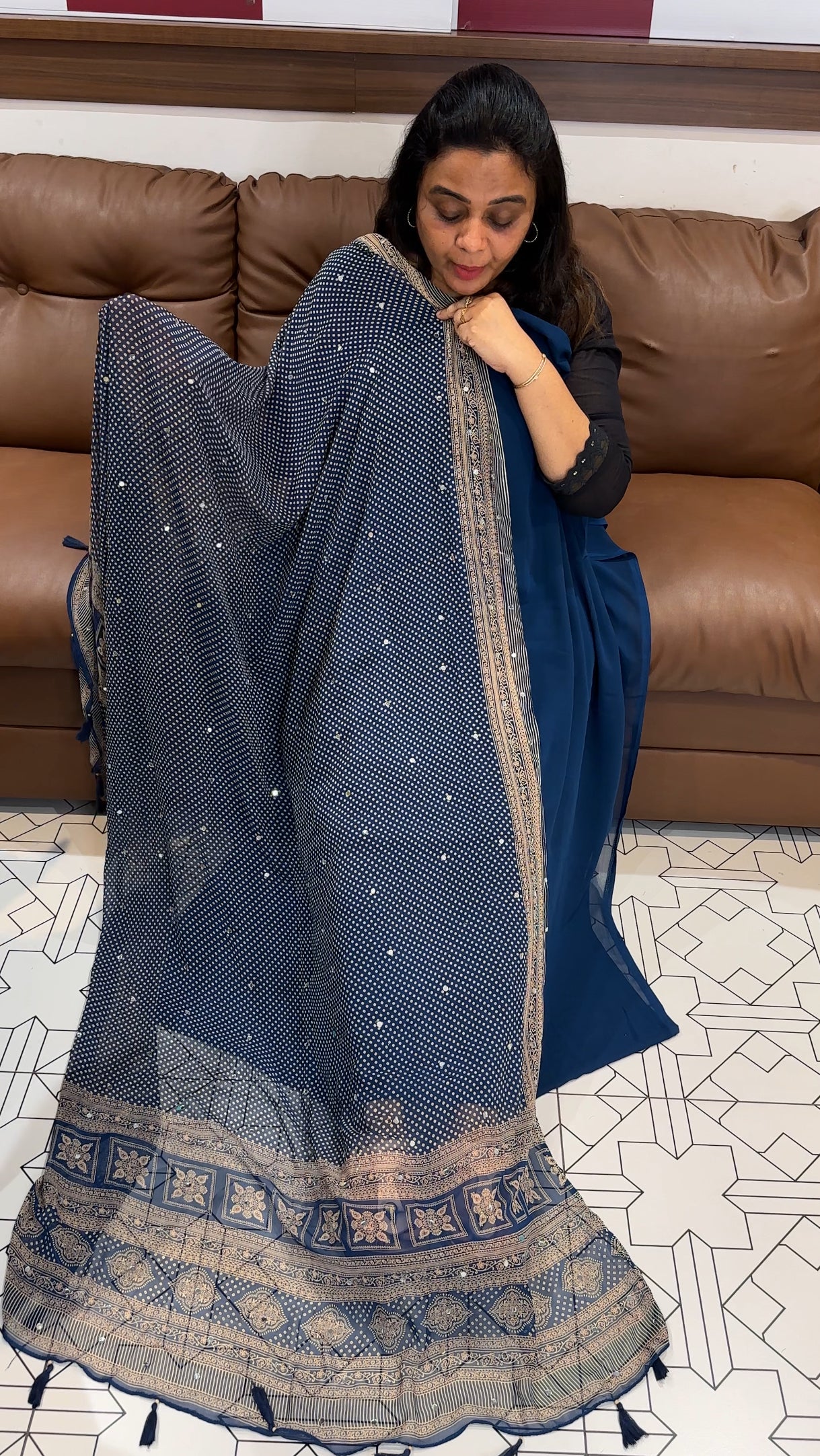 GEORGETTE UNSTITCHED SALWAR SUITS - IHA 27925