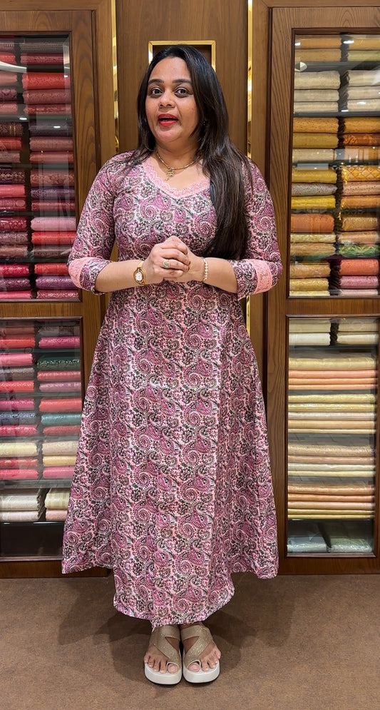 LONG PRINTED A-LINE TOPS - IHA 22615