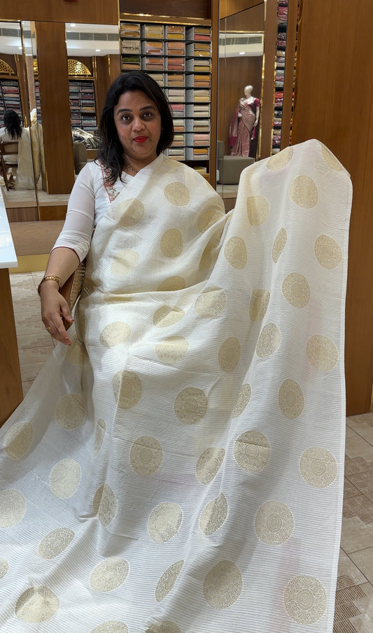 SEMI BANARASI ONAM SAREES - IHA 25496