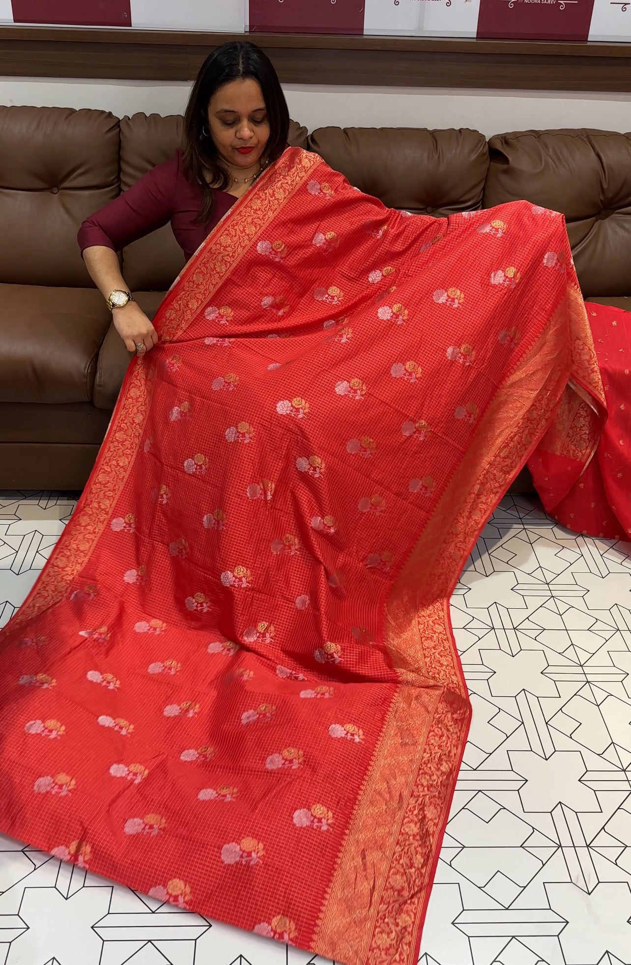 SEMI SILK SAREES - IHA 15829