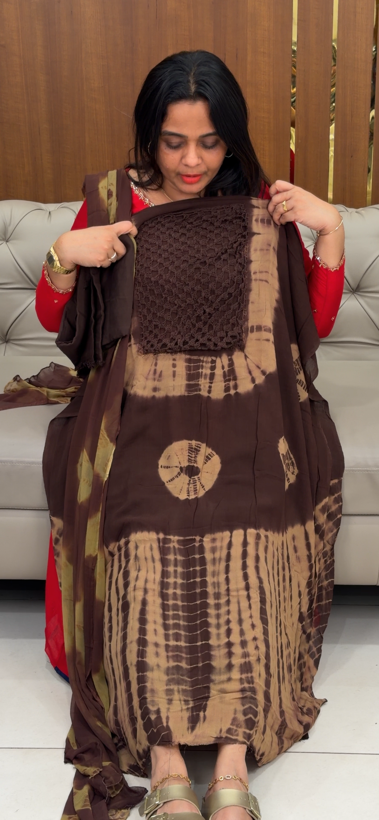 VISCOSE GEORGETTE UNSTITCHED SALWAR SUITS - IHA 29791