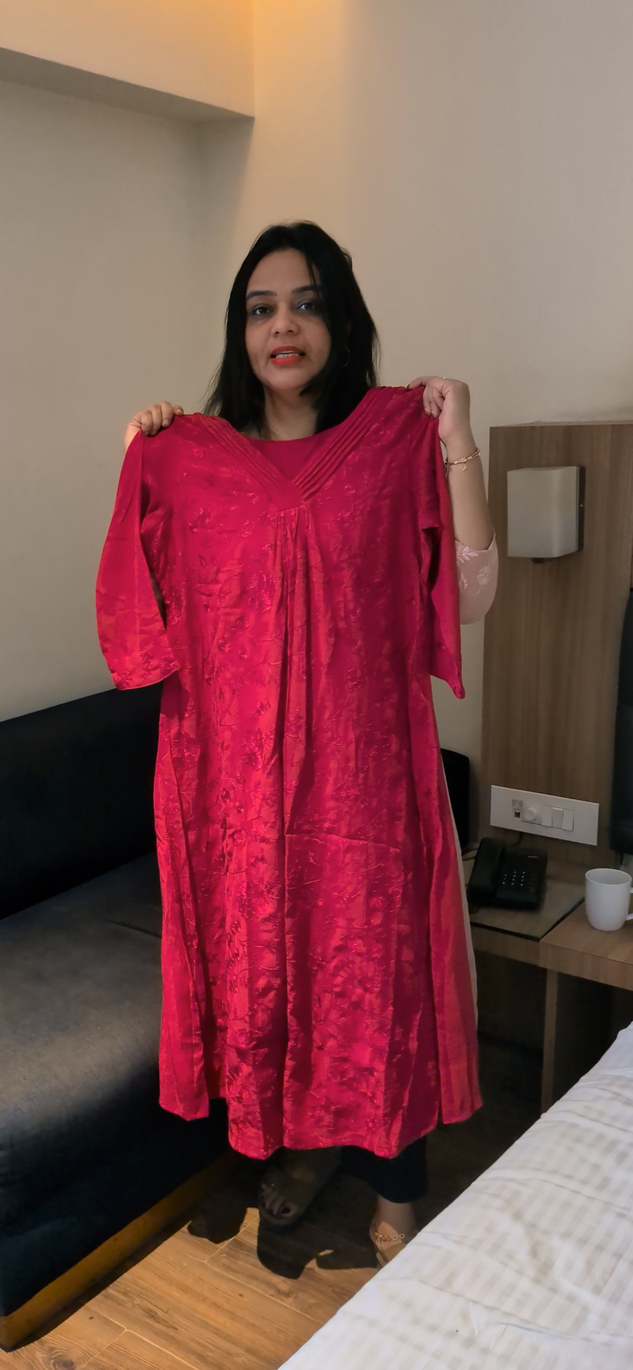 IHA'S IN-HOUSE CRUSHED MUL ALINE TOPS - IHA 33703