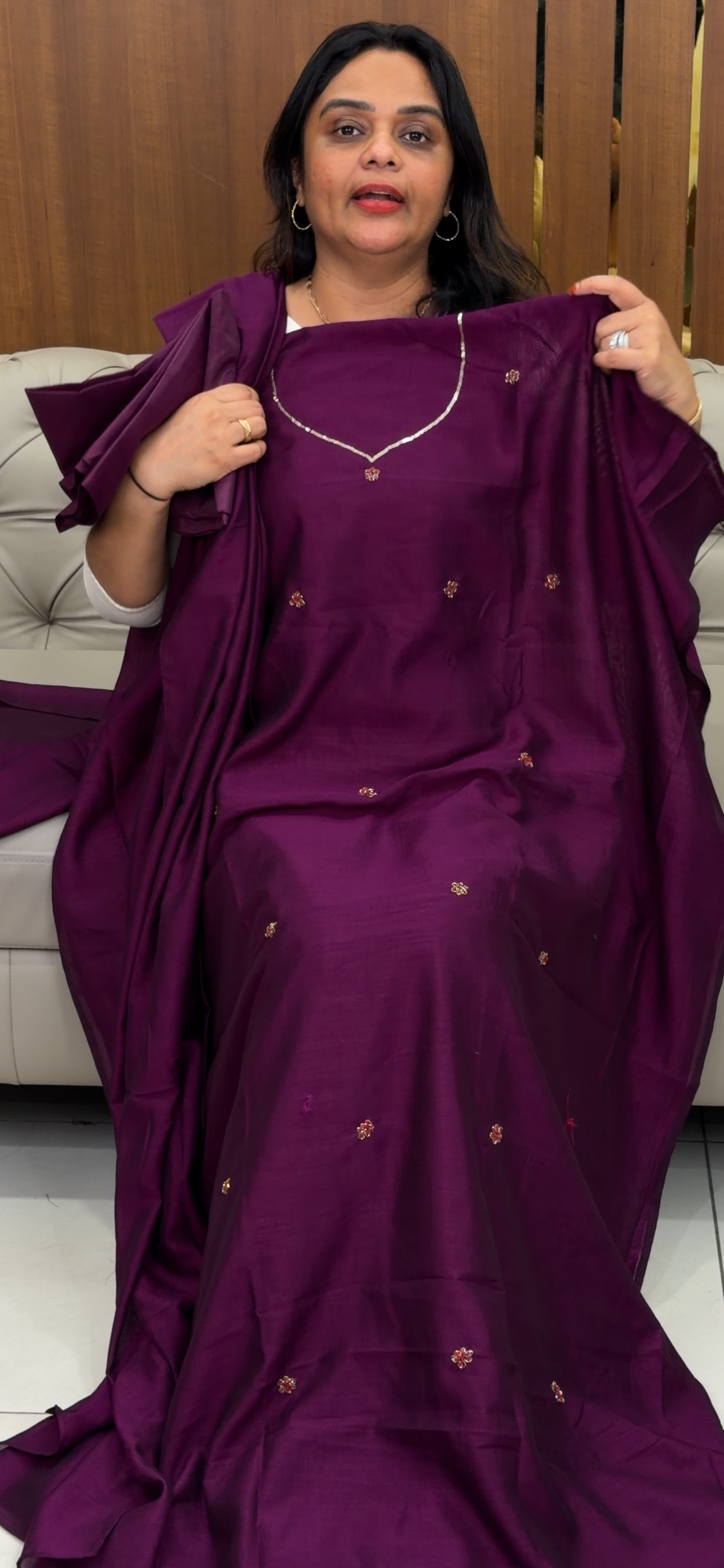 SEMI RAW SILK UNSTITCHED SALWAR SUITS - IHA 31083
