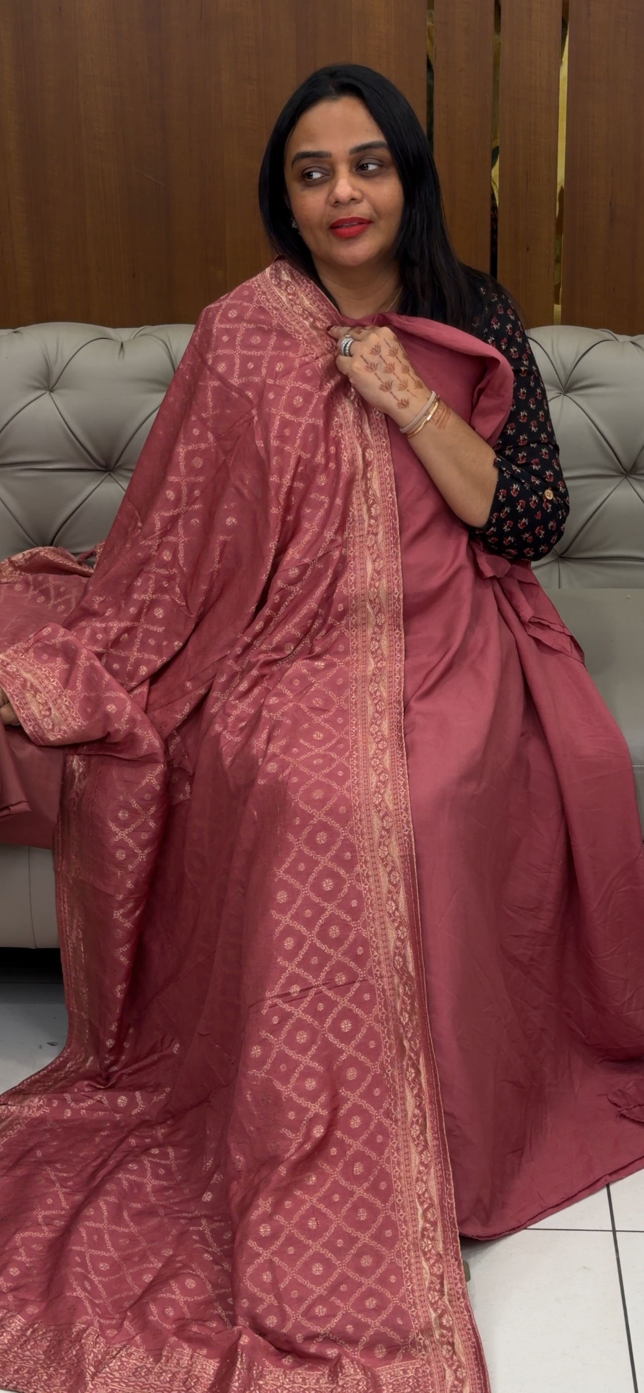 SEMI BANARASI UNSTITCHED SALWAR SUITS - IHA 31849