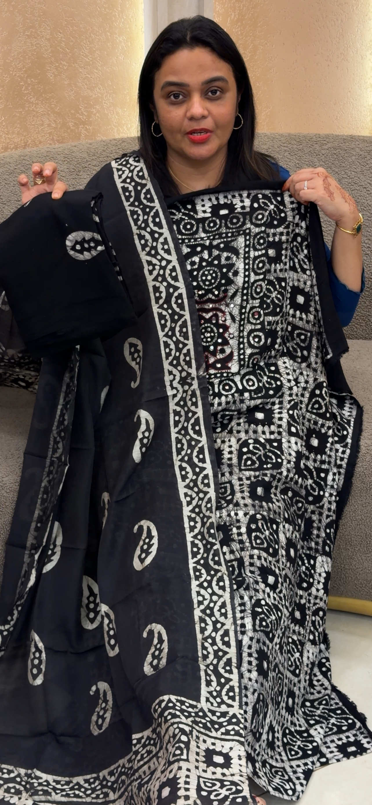 VISCOSE RAYON UNSTITCHED SALWAR SUITS - IHA 33094