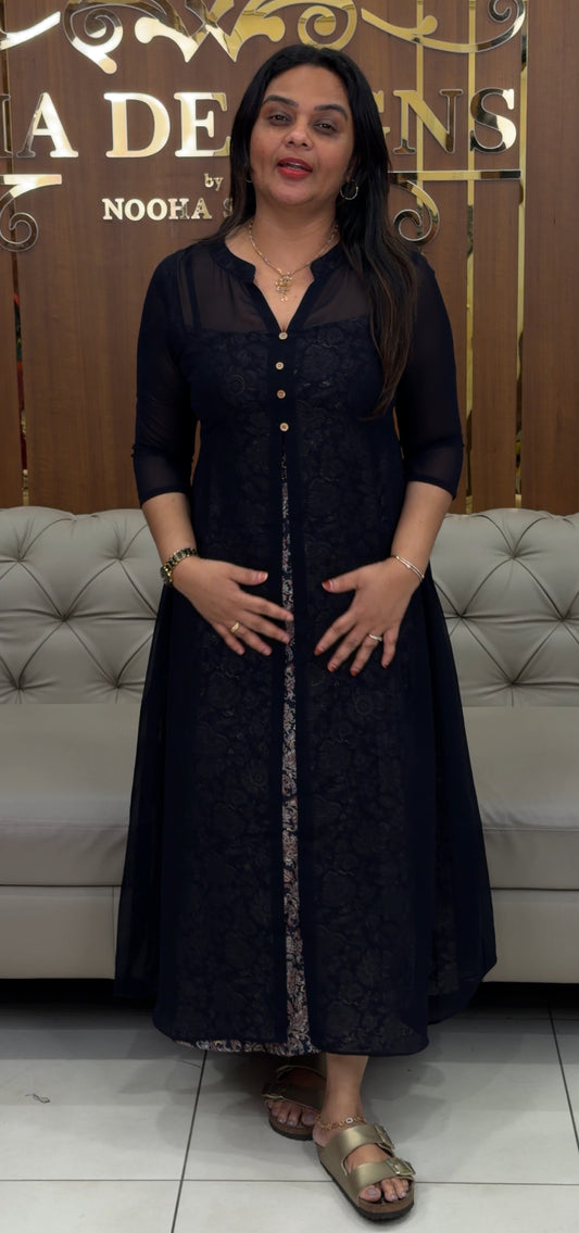 IHA'S IN-HOUSE GEORGETTE ALINE TOPS - IHA 30955