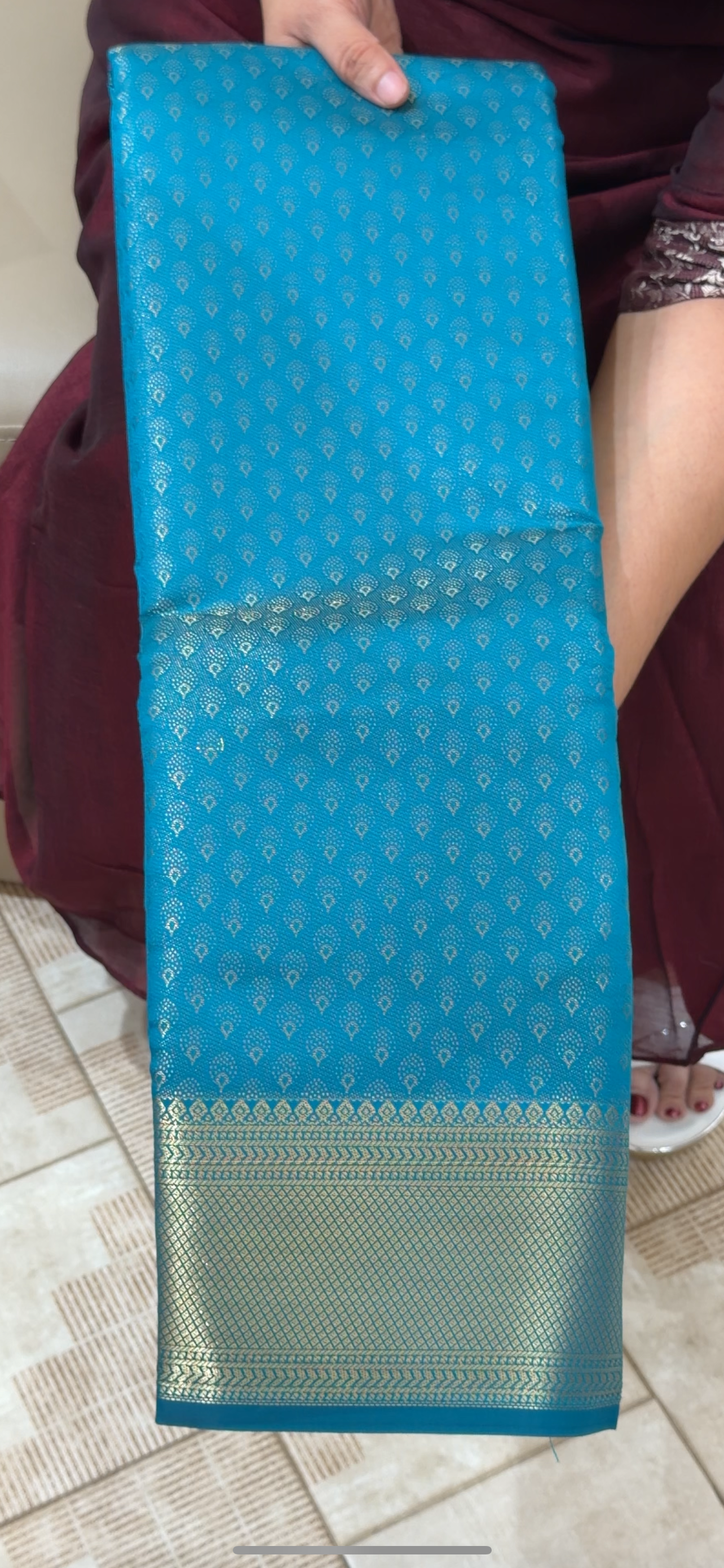 SEMI BROCADE SAREES - IHA 29092