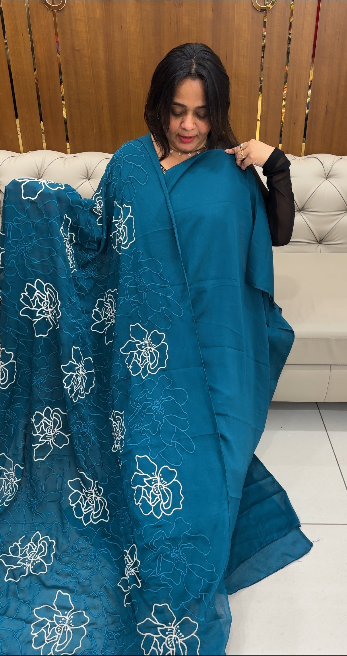 SEMI RAW SILK UNSTITCHED SALWAR SUITS - IHA 28814