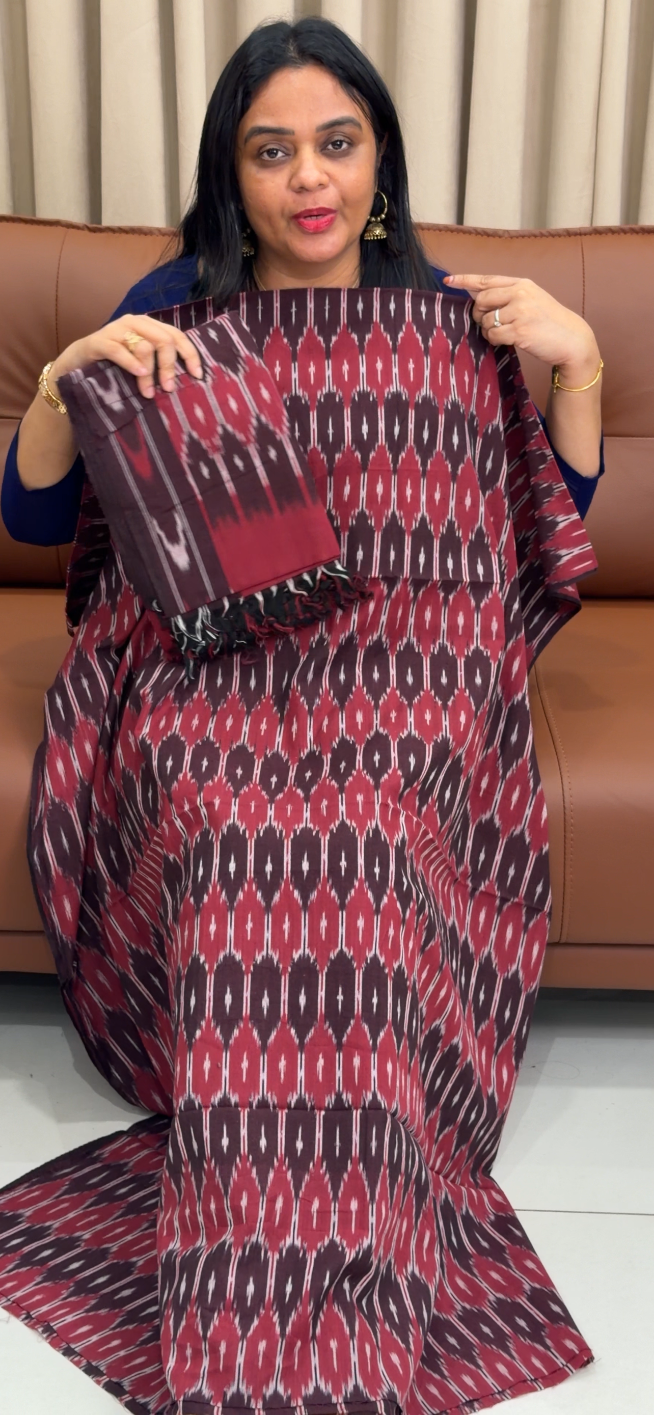 PRINTED UNSTITCHED SALWAR SUITS - IHA 33648