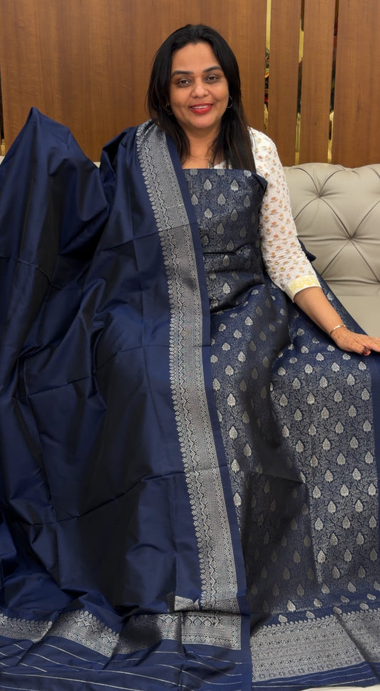 BANARASI UNSTITCHED SALWAR SUITS - IHA 30440