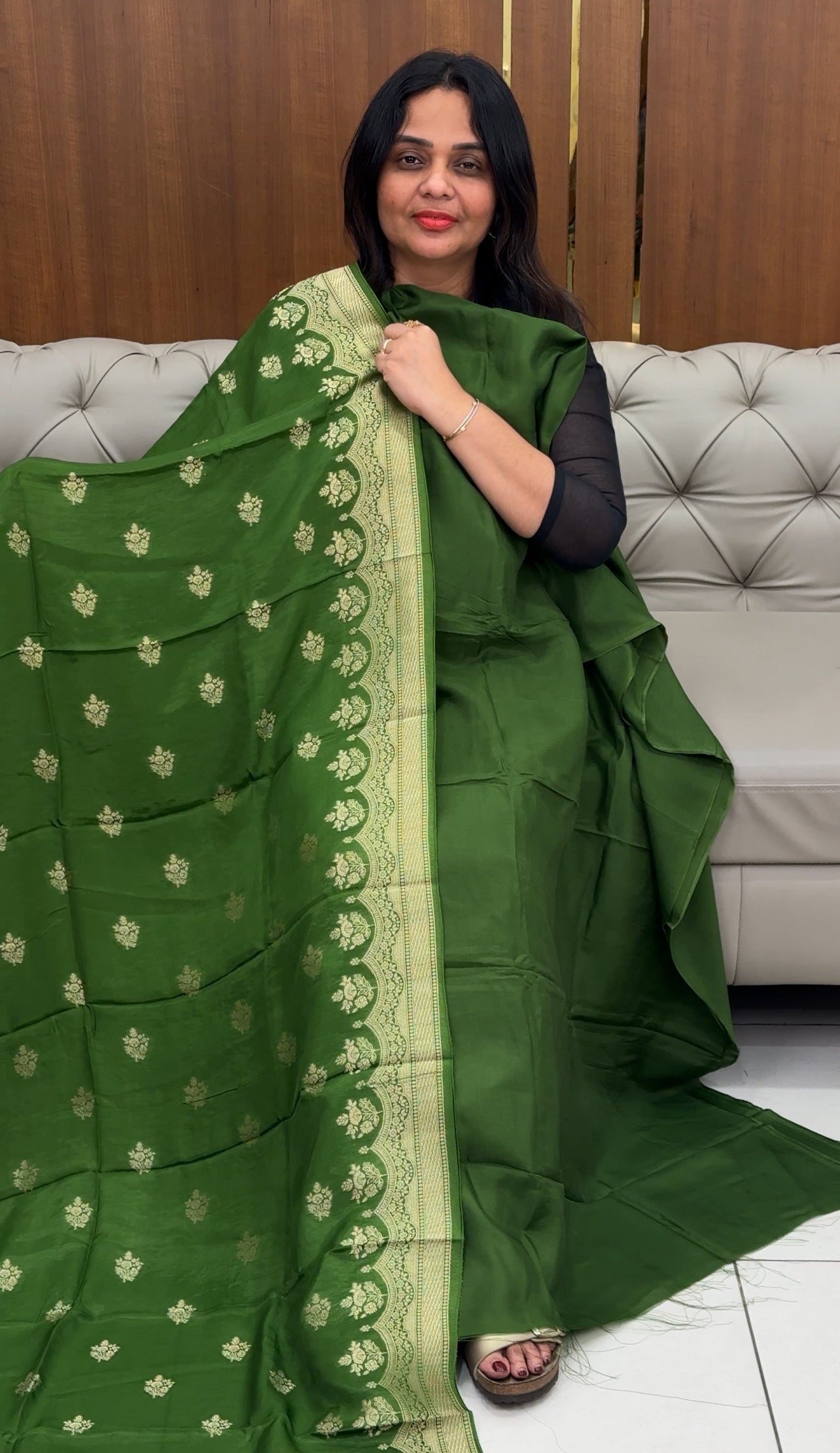 IHA'S IN-HOUSE SILK BANARASI UNSTITCHED SALWAR SUITS - IHA 30660