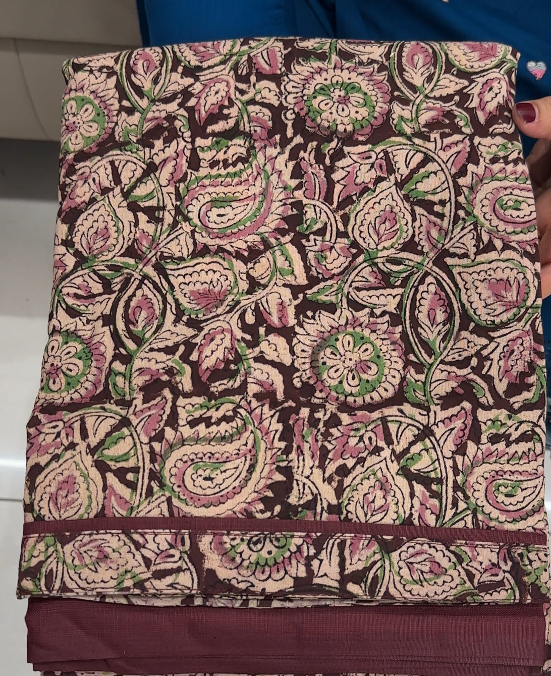 KALAMKARI UNSTITCHED SALWAR SUITS - IHA 25701